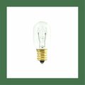 Happylight 15 watt Incandescent T7 Candelabra Screw Base E12 Light Bulb Clear, 25PK HA2798859